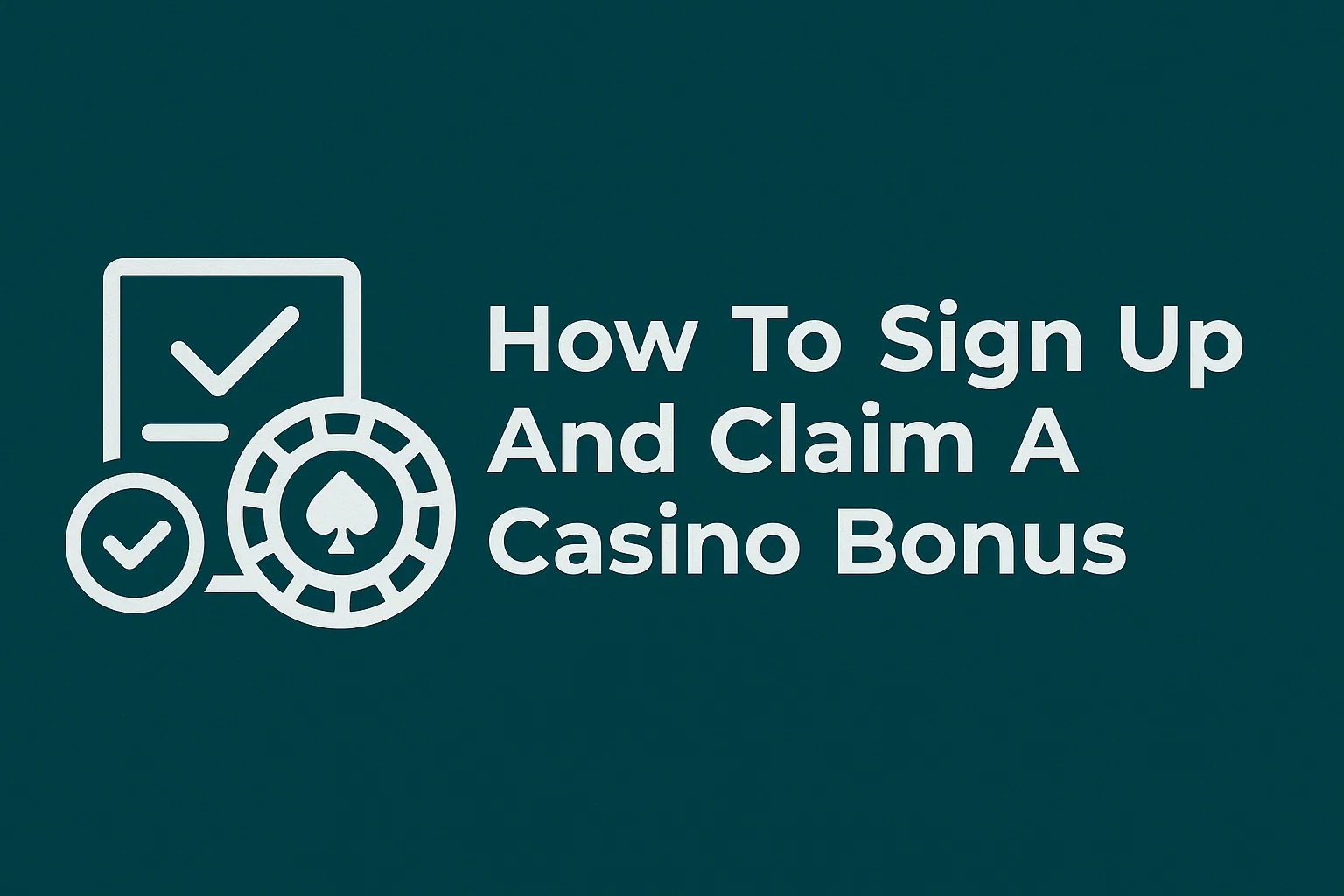 How To Sign Up And Claim A Casino Bonus