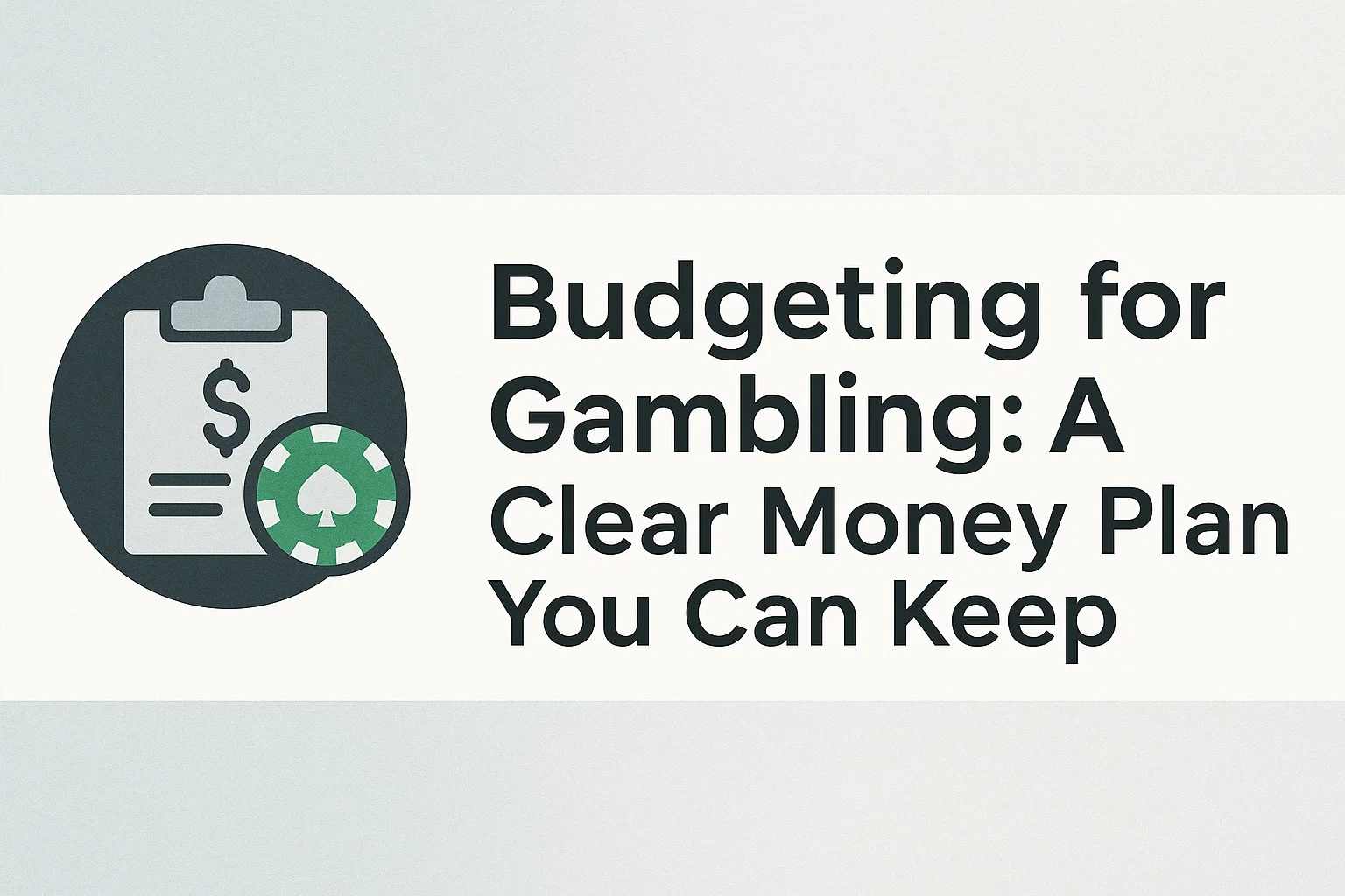 Budgeting for Gambling: A Clear Money Plan You Can Keep