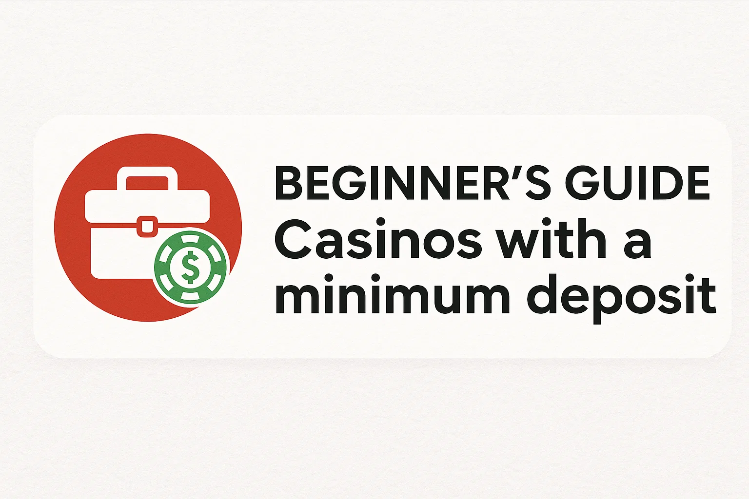 Beginner’s Guide Casinos with a minimum deposit
